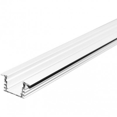 Προφίλ Αλουμινίου Λευκό Βαθύ Χωνευτό 2m για ταινία LED Χωρίς Κάλυμμα 30-0560020